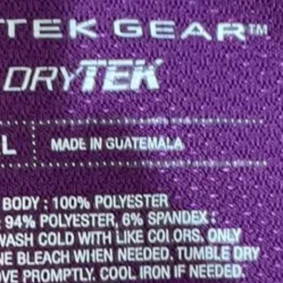 Tek Gear Two Tone Purple Pink Tank Large - Picture 4 of 6